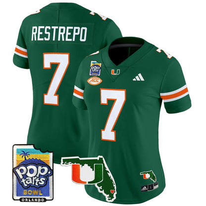 Women's MIA 2025 PopTarts Bowl Patch Vapor Limited Jersey - All Stitched