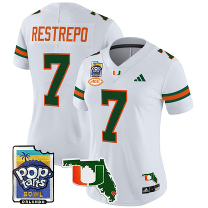 Women's MIA 2025 PopTarts Bowl Patch Vapor Limited Jersey - All Stitched