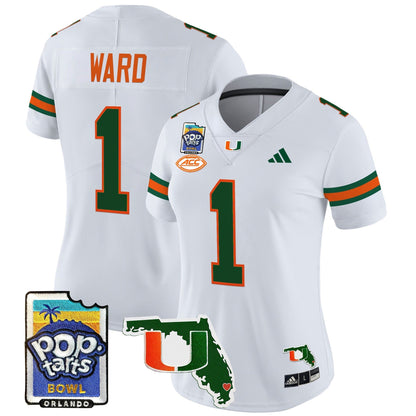 Women's MIA 2025 PopTarts Bowl Patch Vapor Limited Jersey - All Stitched