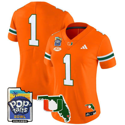 Women's MIA 2025 PopTarts Bowl Patch Vapor Limited Jersey - All Stitched