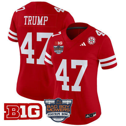 Women's NEB 2025 Pinstripe Bowl Patch Vapor Limited Jersey - All Stitched