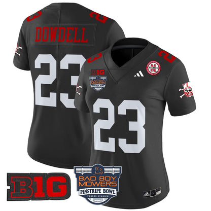 Women's NEB 2025 Pinstripe Bowl Patch Vapor Limited Jersey - All Stitched