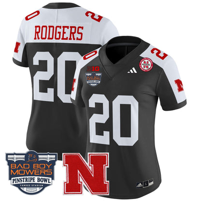 Women's NEB 2025 Pinstripe Bowl Patch Vapor Limited Jersey - All Stitched