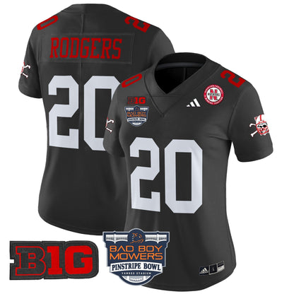 Women's NEB 2025 Pinstripe Bowl Patch Vapor Limited Jersey - All Stitched