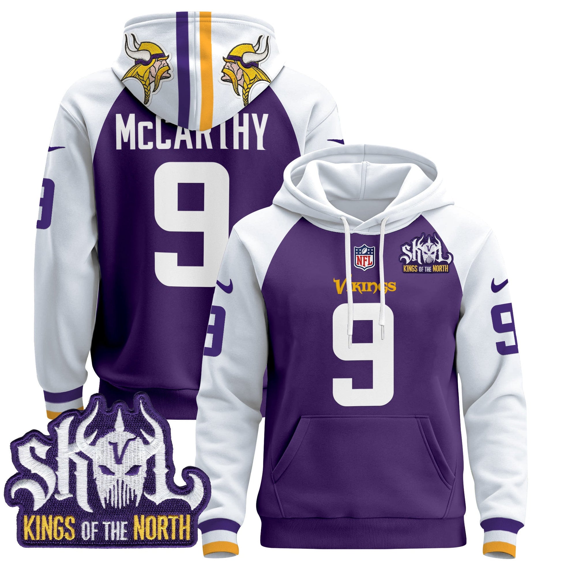 Men's Minnesota Vikings 2025 Pullover Hoodie - All Stitched