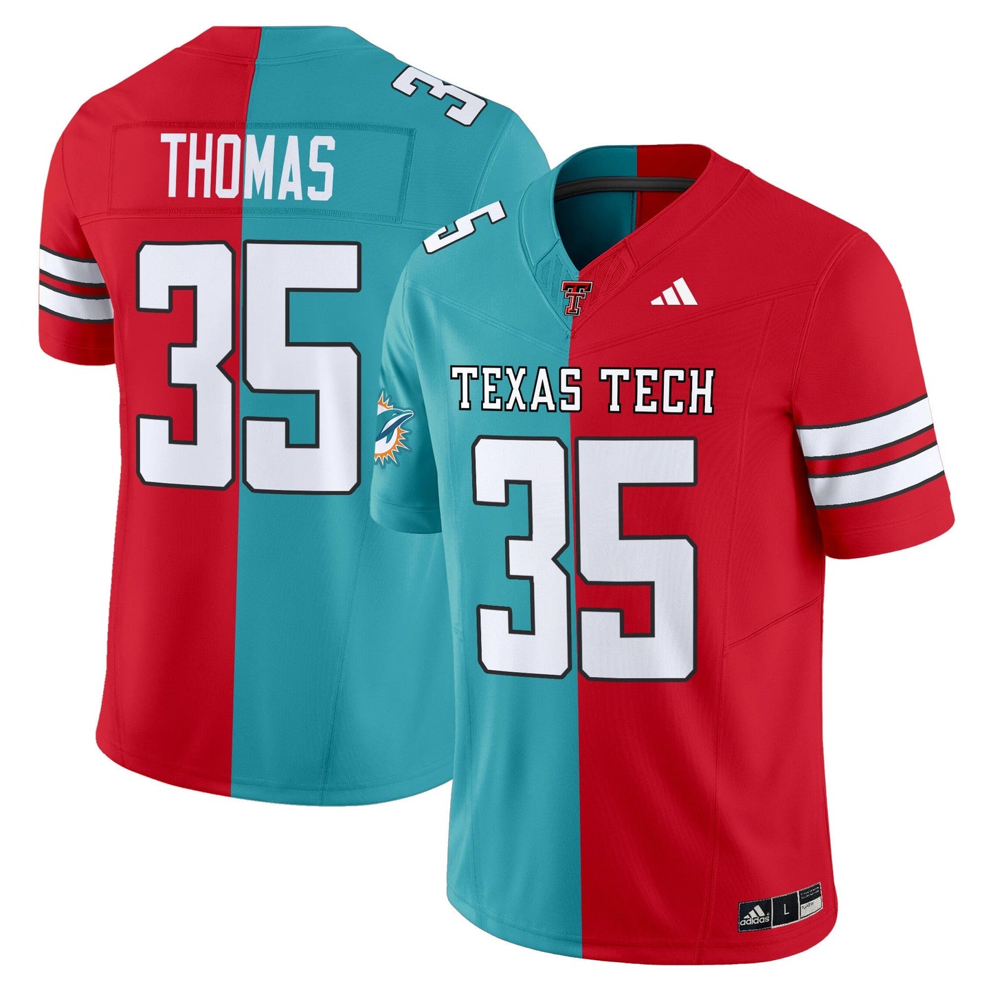 Texas Tech Red Raiders Split Vapor Limited Jersey - All Stitched