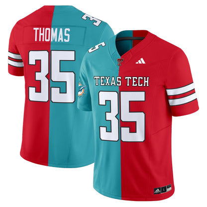 Texas Tech Red Raiders Split Vapor Limited Jersey - All Stitched