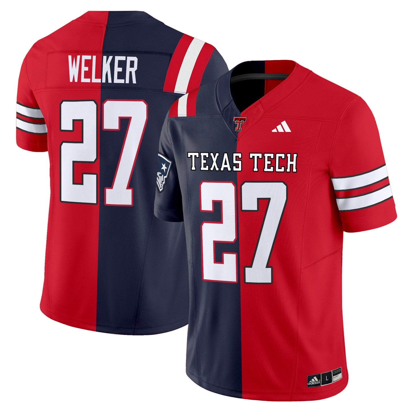 Texas Tech Red Raiders Split Vapor Limited Jersey - All Stitched