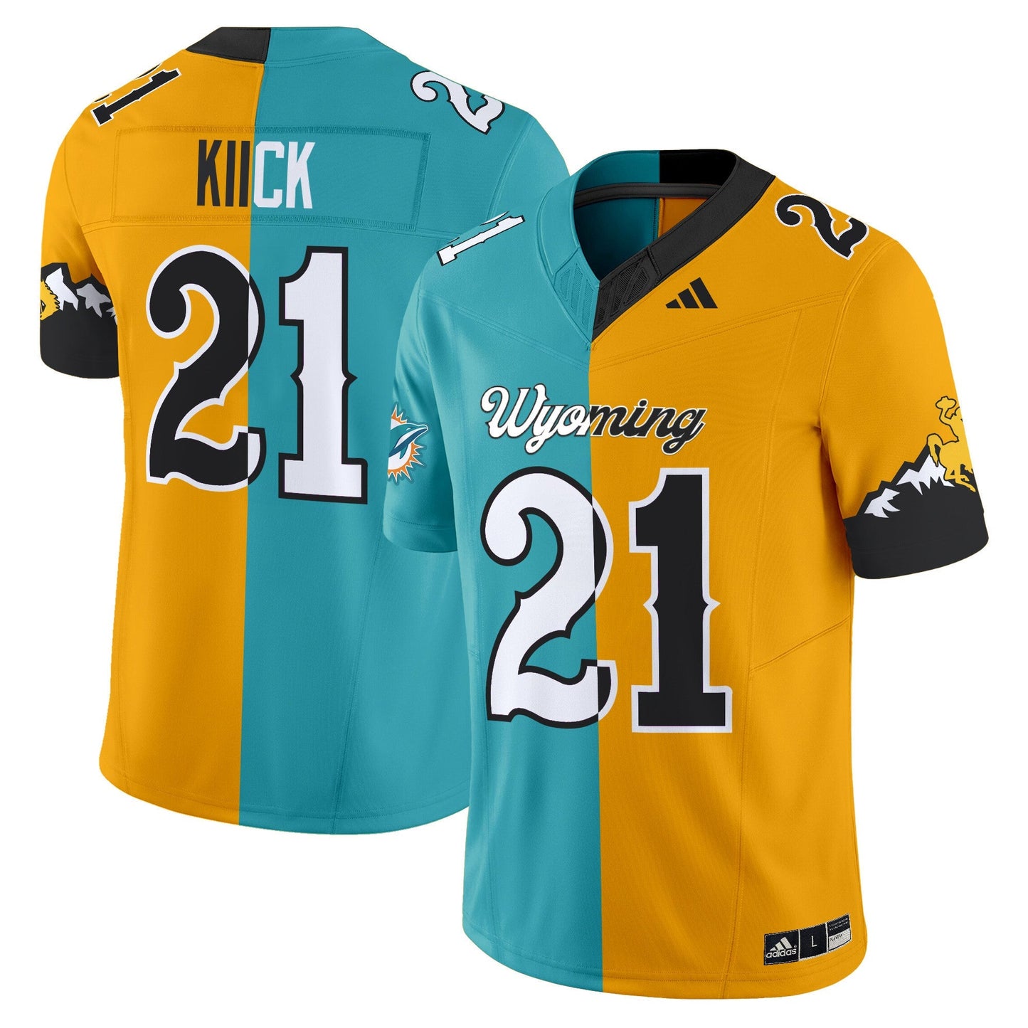 Wyoming Cowboys Split Vapor Limited Jersey - All Stitched