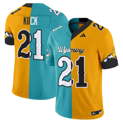 Wyoming Cowboys Split Vapor Limited Jersey - All Stitched