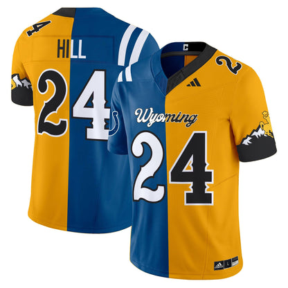 Wyoming Cowboys Split Vapor Limited Jersey - All Stitched