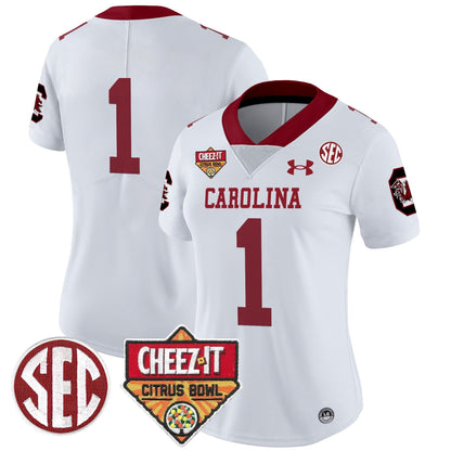 Women's SCAR 1980 Throwback Cheez-It Citrus Bowl Patch Vapor Limited Jersey - All Stitched