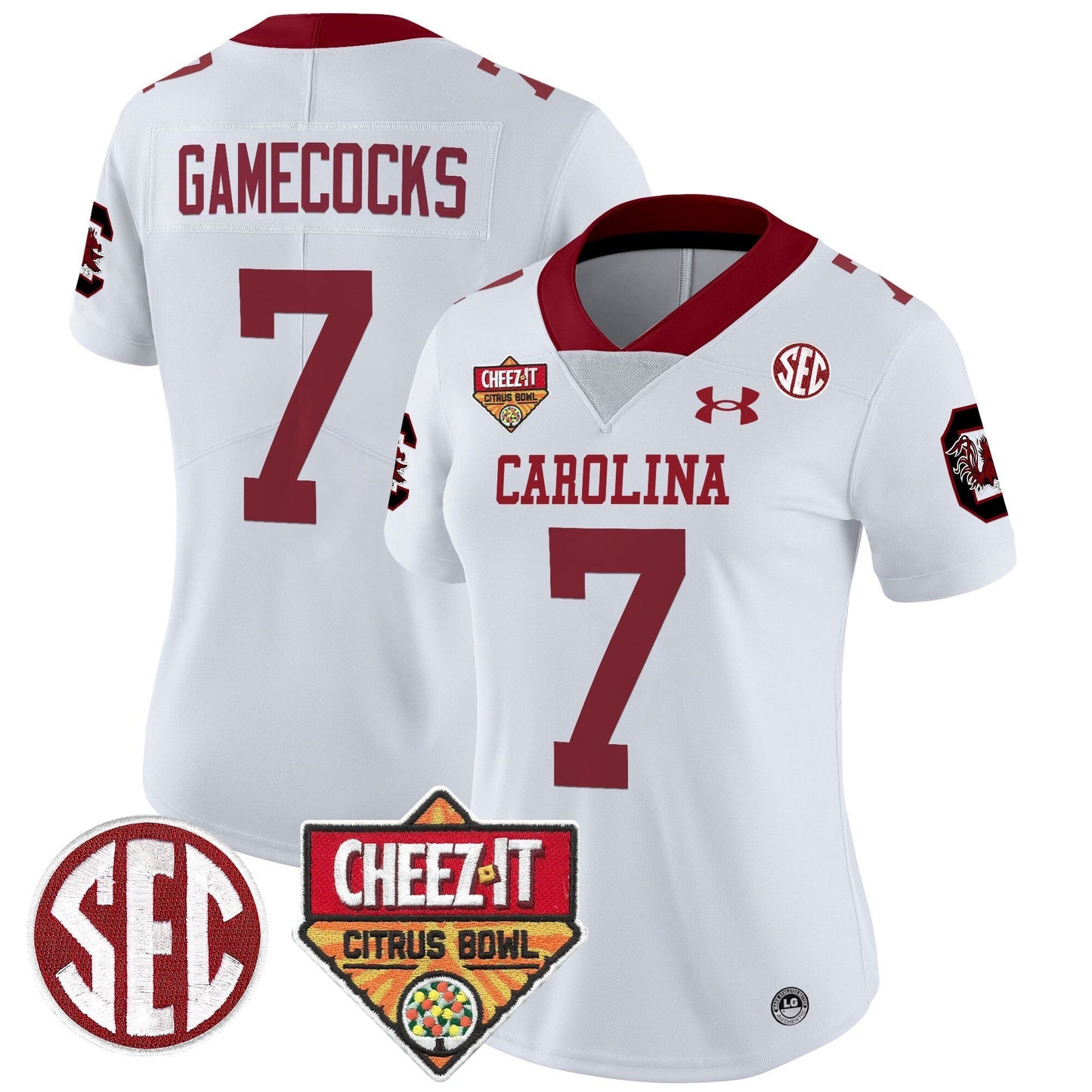Women's SCAR 1980 Throwback Cheez-It Citrus Bowl Patch Vapor Limited Jersey - All Stitched
