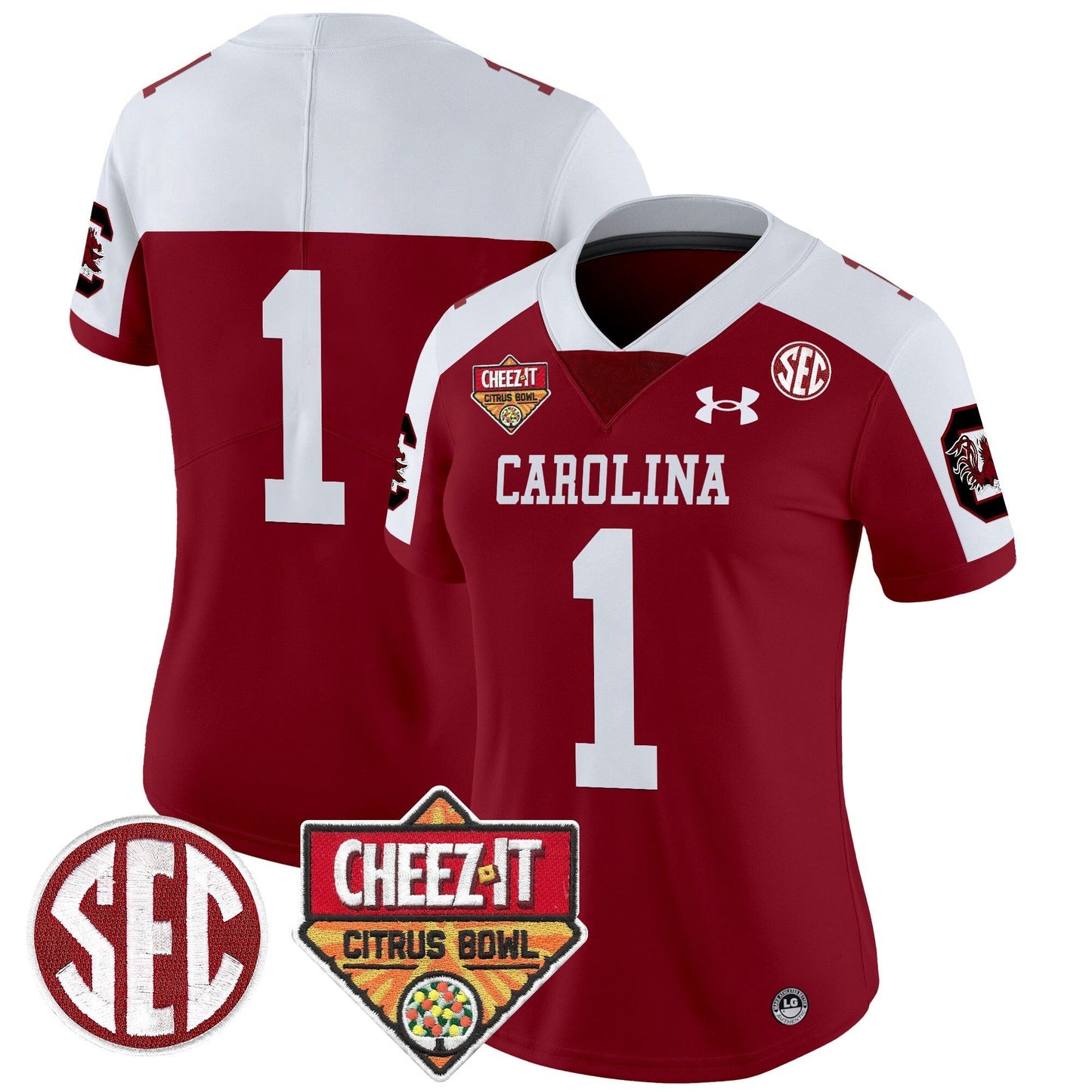 Women's SCAR 1980 Throwback Cheez-It Citrus Bowl Patch Vapor Limited Jersey - All Stitched