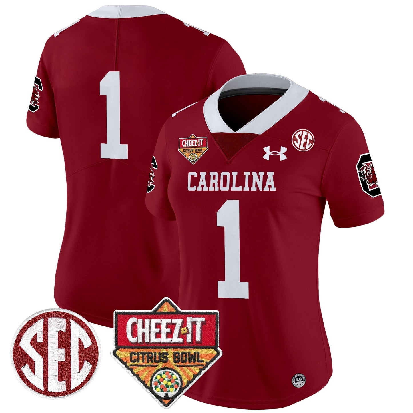 Women's SCAR 1980 Throwback Cheez-It Citrus Bowl Patch Vapor Limited Jersey - All Stitched