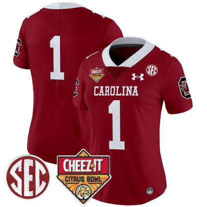 Women's SCAR 1980 Throwback Cheez-It Citrus Bowl Patch Vapor Limited Jersey - All Stitched