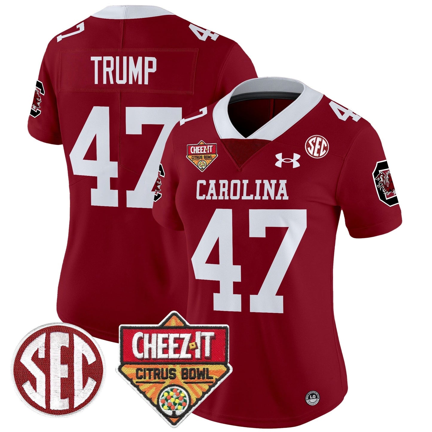 Women's SCAR 1980 Throwback Cheez-It Citrus Bowl Patch Vapor Limited Jersey - All Stitched