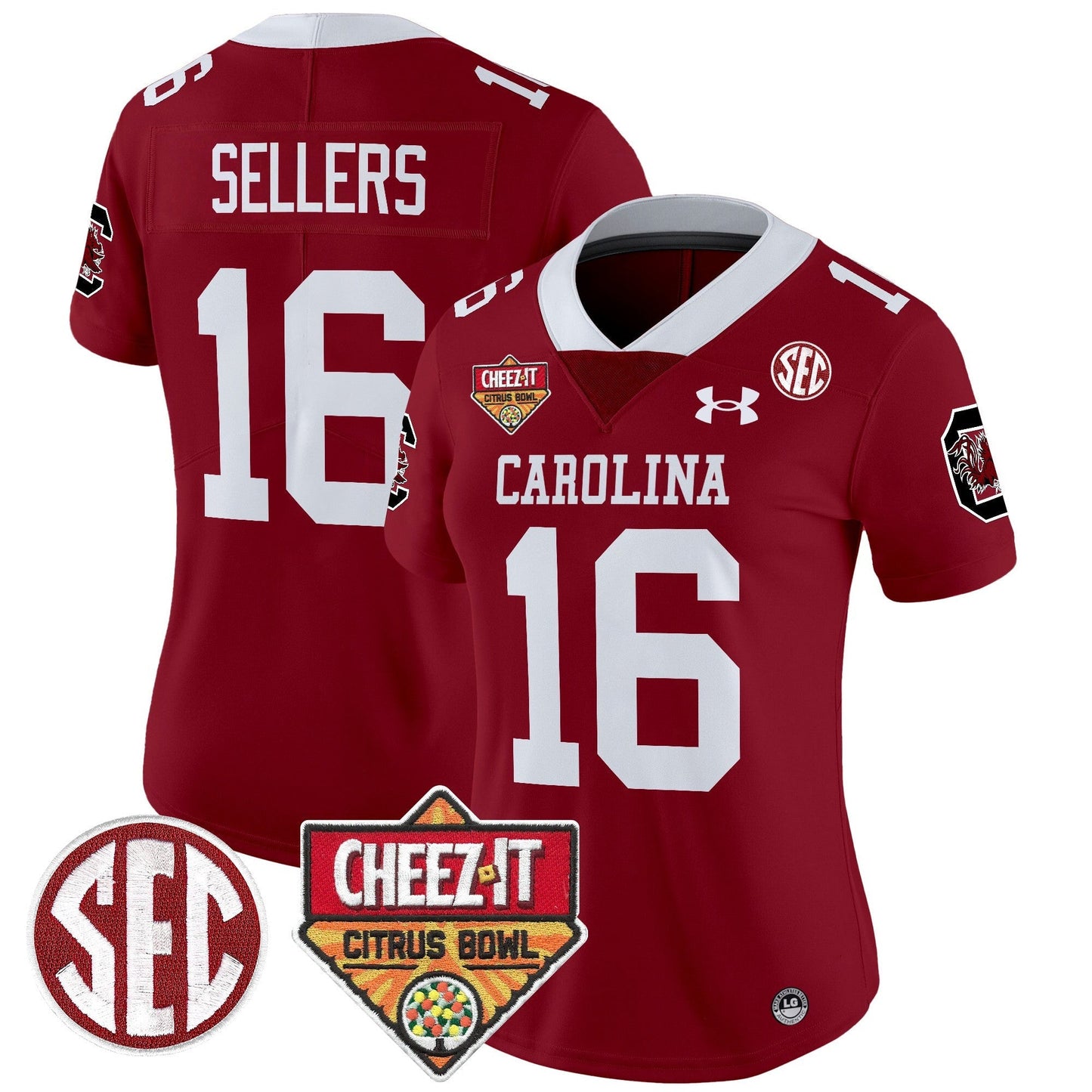 Women's SCAR 1980 Throwback Cheez-It Citrus Bowl Patch Vapor Limited Jersey - All Stitched