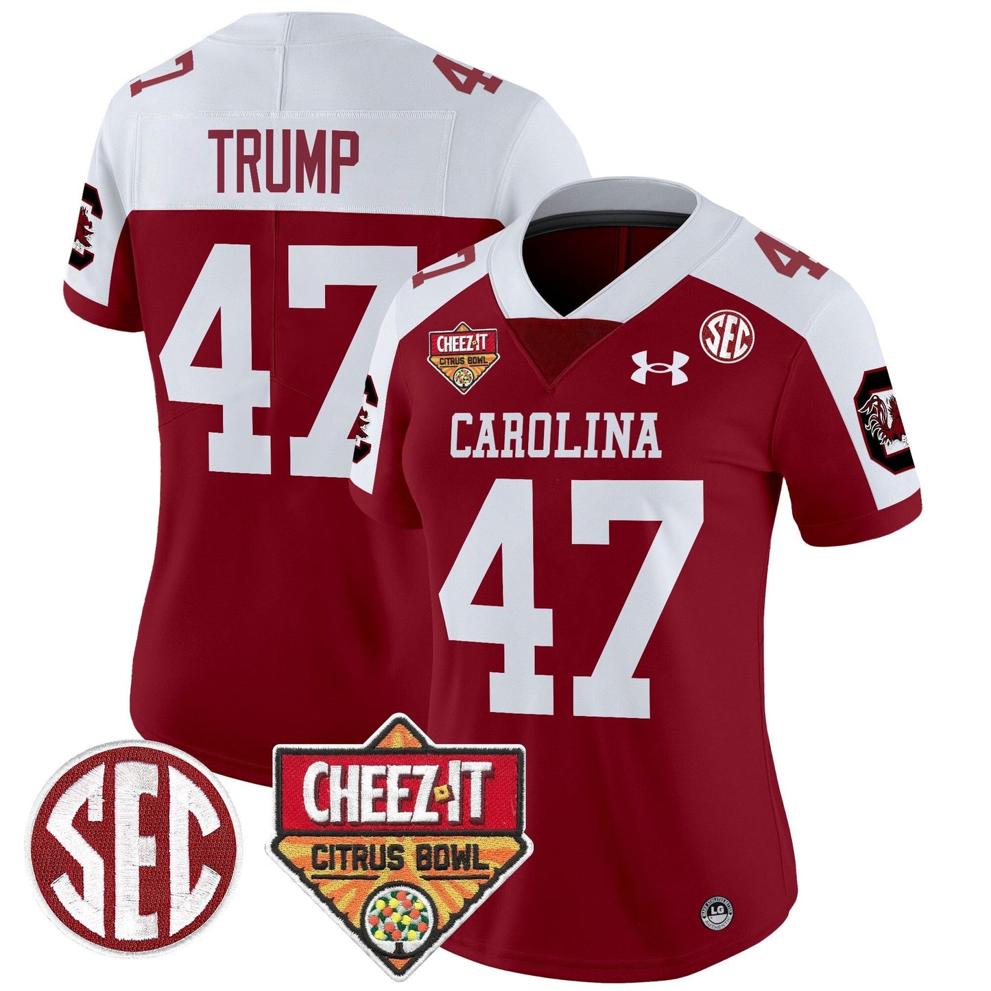 Women's SCAR 1980 Throwback Cheez-It Citrus Bowl Patch Vapor Limited Jersey - All Stitched