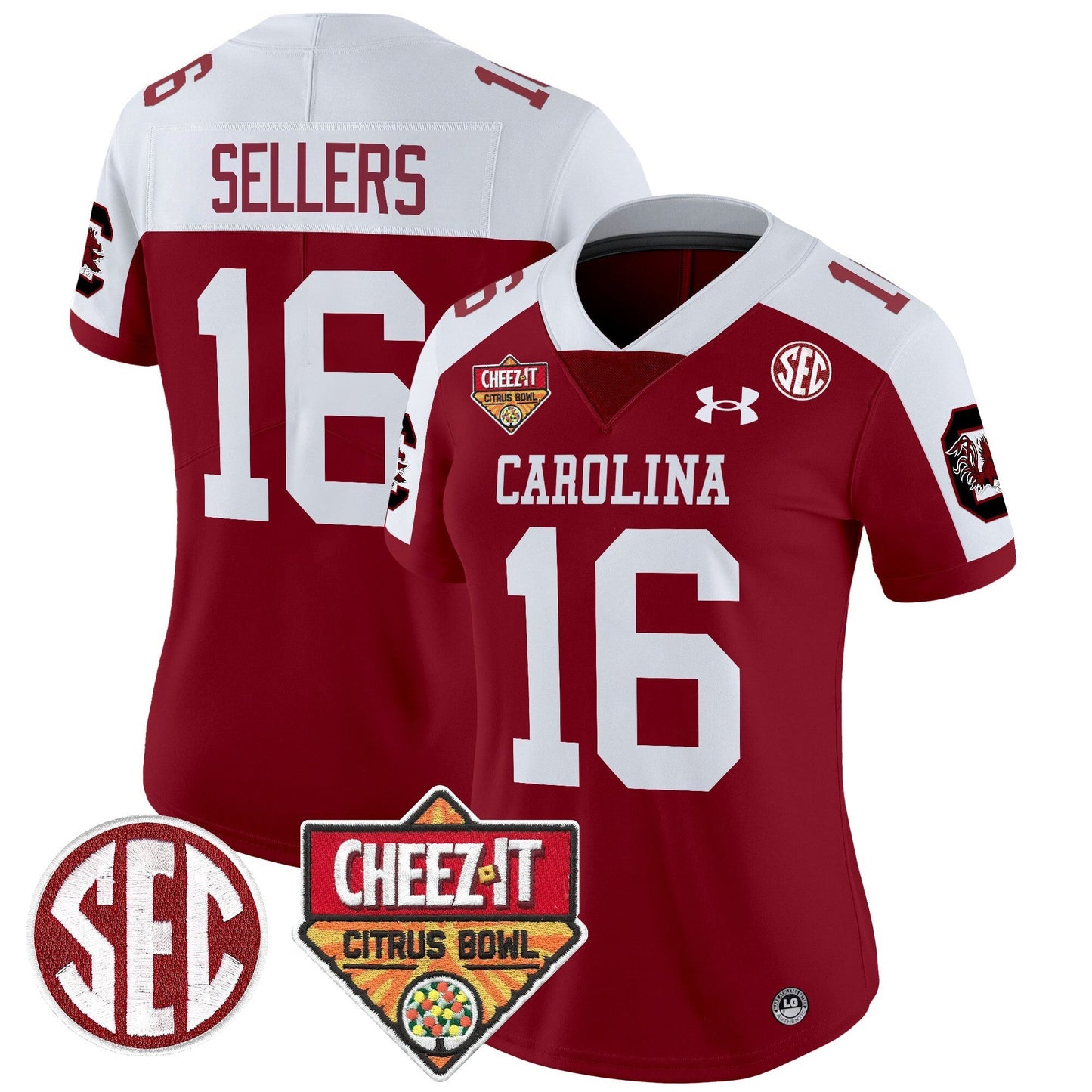 Women's SCAR 1980 Throwback Cheez-It Citrus Bowl Patch Vapor Limited Jersey - All Stitched