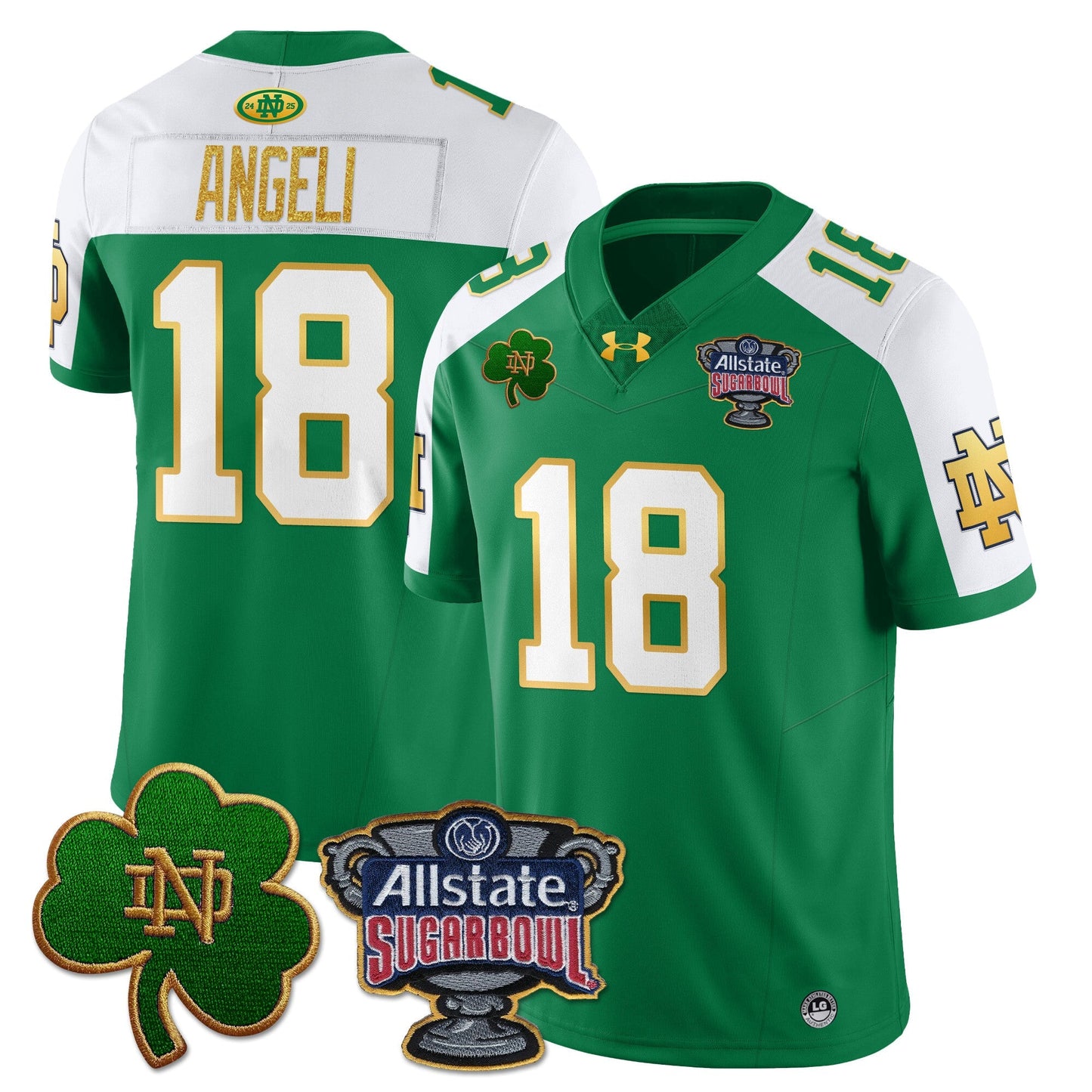 ND Allstate Sugar Bowl Jersey - All Stitched