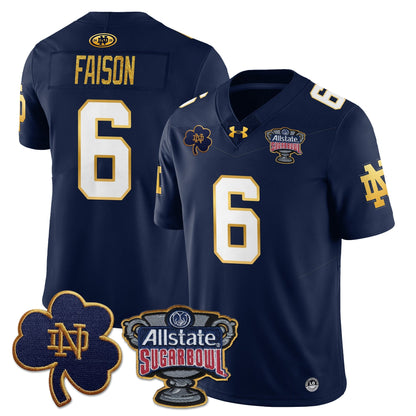 ND Allstate Sugar Bowl Jersey - All Stitched