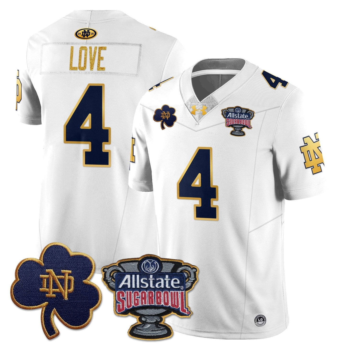 ND Allstate Sugar Bowl Jersey - All Stitched