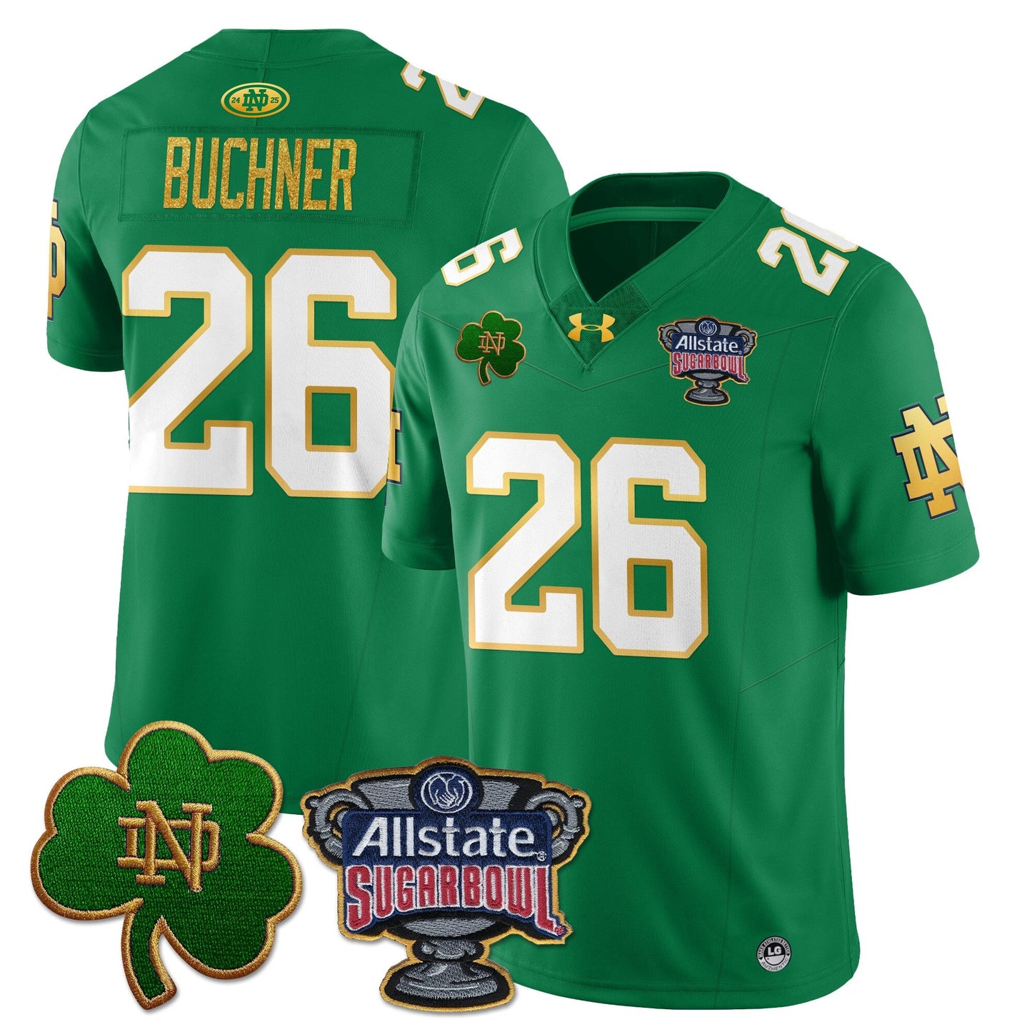 ND Allstate Sugar Bowl Jersey - All Stitched