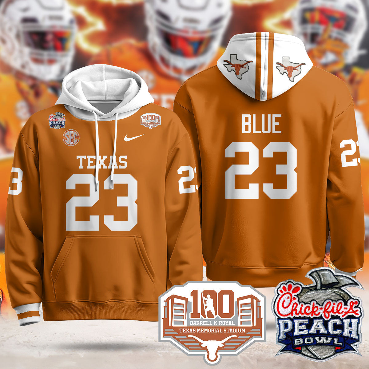 TEX 2024 Chick-fil-A Peach Bowl Hoodie - All Stitched