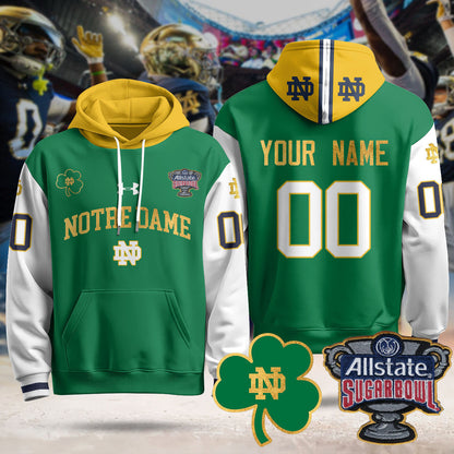 Custom ND Allstate Sugar Bowl Hoodie - All Stitched