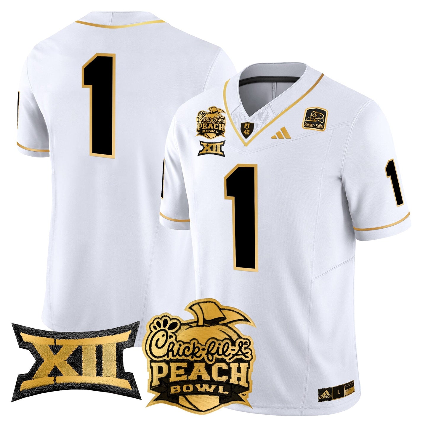ASU 2025 Peach Bowl Gold Vapor Limited Jersey - All Stitched