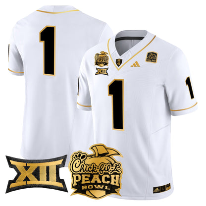 ASU 2025 Peach Bowl Gold Vapor Limited Jersey - All Stitched