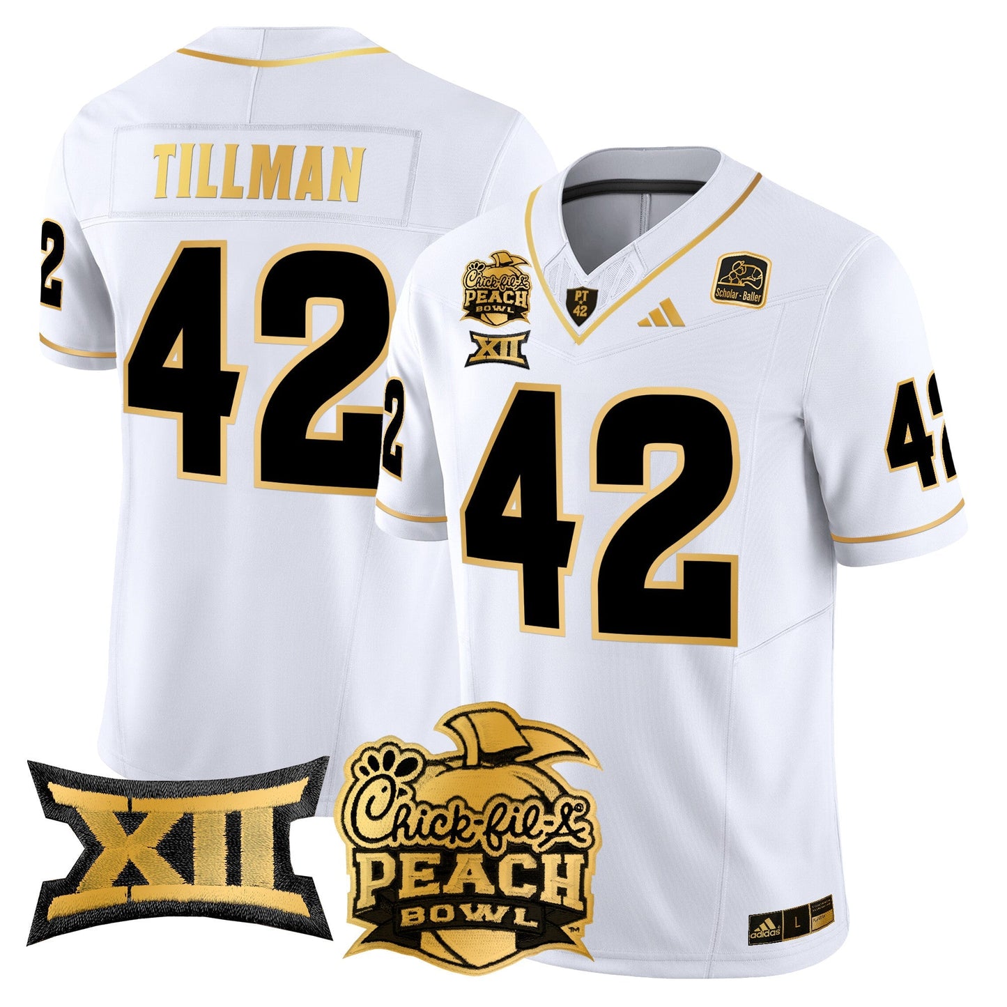 ASU 2025 Peach Bowl Gold Vapor Limited Jersey - All Stitched