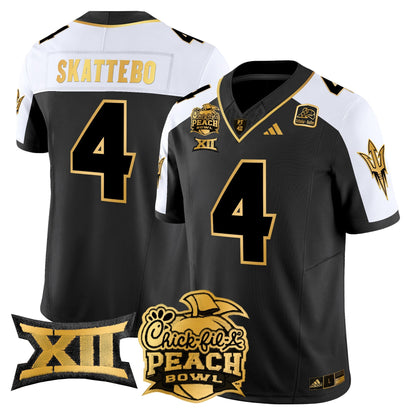ASU 2025 Peach Bowl Gold Vapor Limited Jersey - All Stitched