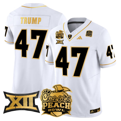 ASU 2025 Peach Bowl Gold Vapor Limited Jersey - All Stitched