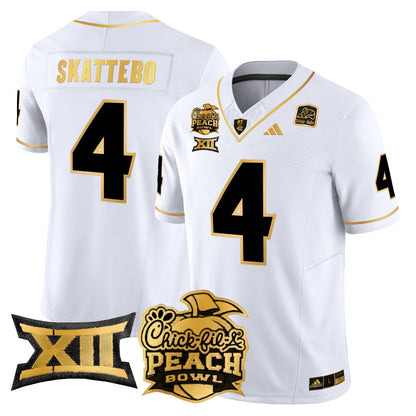 ASU 2025 Peach Bowl Gold Vapor Limited Jersey - All Stitched