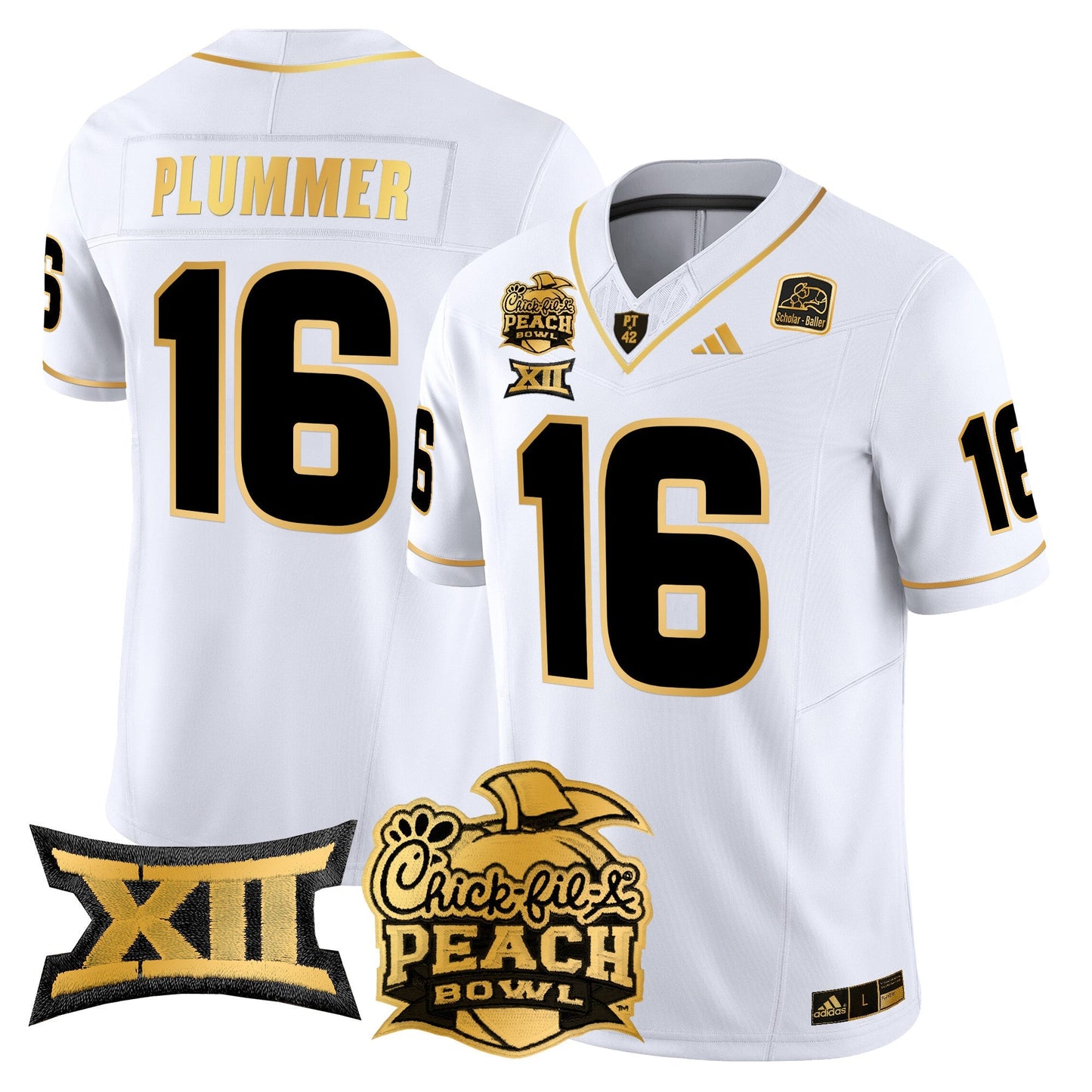 ASU 2025 Peach Bowl Gold Vapor Limited Jersey - All Stitched