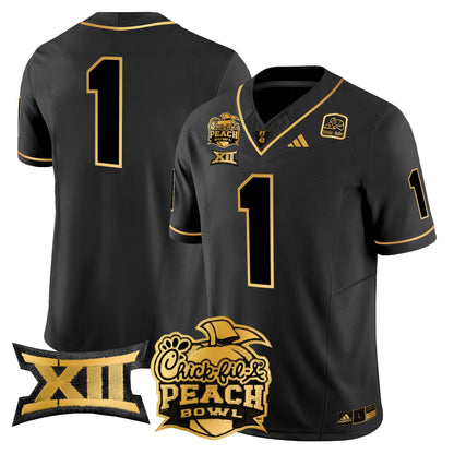 ASU 2025 Peach Bowl Gold Vapor Limited Jersey - All Stitched