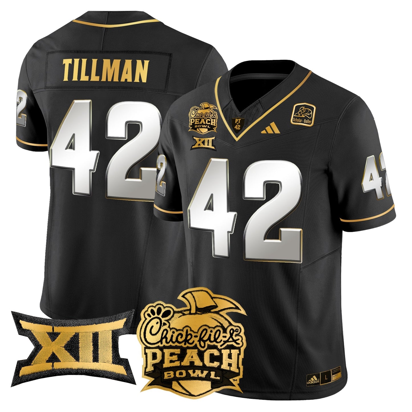 ASU 2025 Peach Bowl Gold Vapor Limited Jersey - All Stitched
