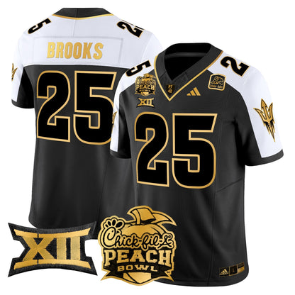 ASU 2025 Peach Bowl Gold Vapor Limited Jersey - All Stitched