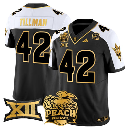ASU 2025 Peach Bowl Gold Vapor Limited Jersey - All Stitched
