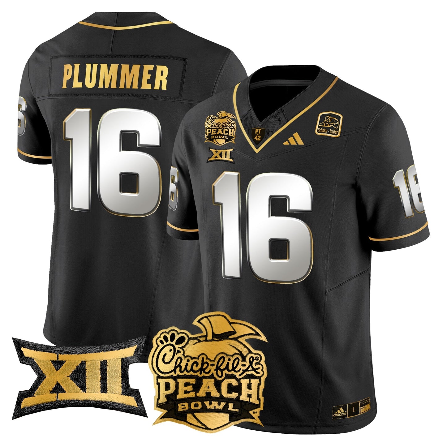 ASU 2025 Peach Bowl Gold Vapor Limited Jersey - All Stitched