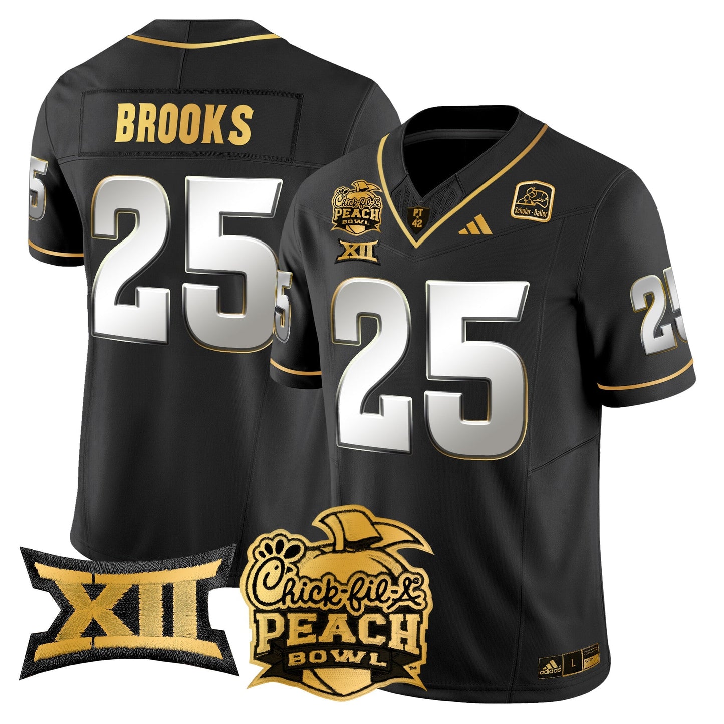 ASU 2025 Peach Bowl Gold Vapor Limited Jersey - All Stitched