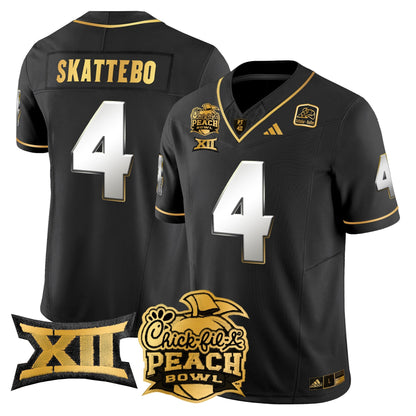 ASU 2025 Peach Bowl Gold Vapor Limited Jersey - All Stitched