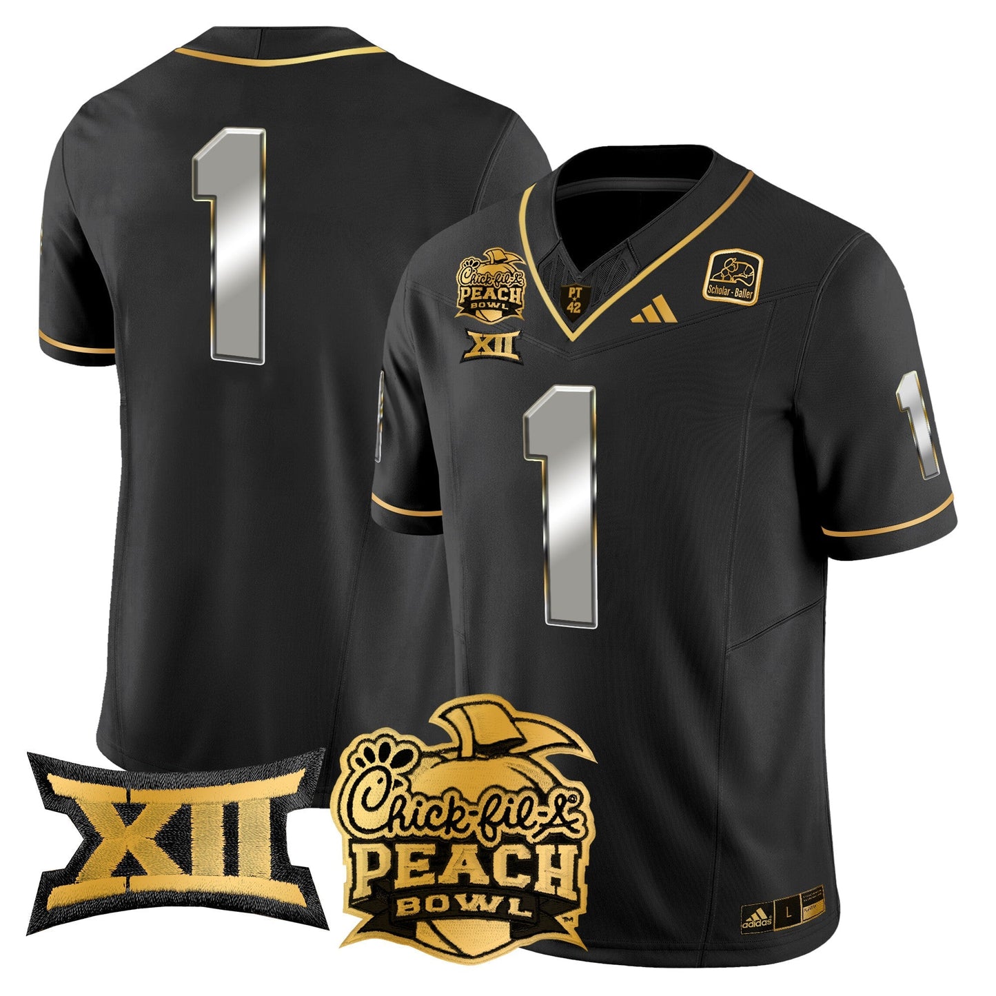 ASU 2025 Peach Bowl Gold Vapor Limited Jersey - All Stitched