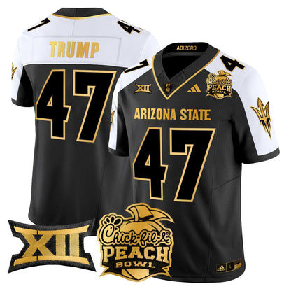 ASU 2025 Peach Bowl Gold Vapor Limited Jersey V2 - All Stitched
