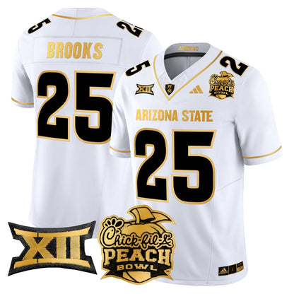ASU 2025 Peach Bowl Gold Vapor Limited Jersey V2 - All Stitched