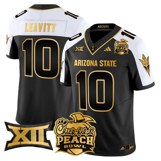 ASU 2025 Peach Bowl Gold Vapor Limited Jersey V2 - All Stitched
