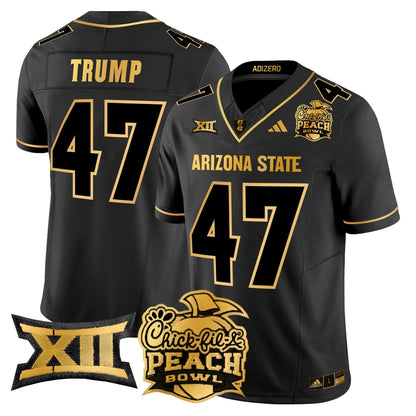 ASU 2025 Peach Bowl Gold Vapor Limited Jersey V2 - All Stitched