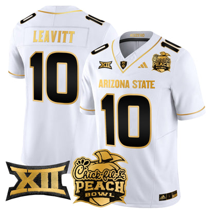 ASU 2025 Peach Bowl Gold Vapor Limited Jersey V2 - All Stitched